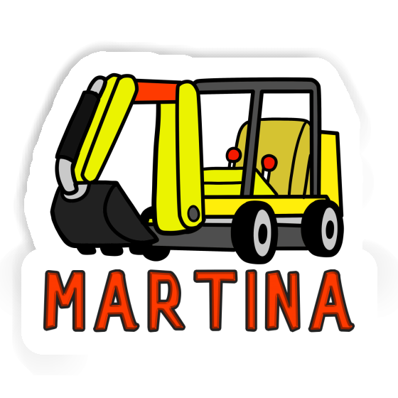 Mini-Excavator Sticker Martina Laptop Image