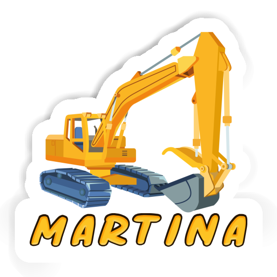 Sticker Martina Excavator Image