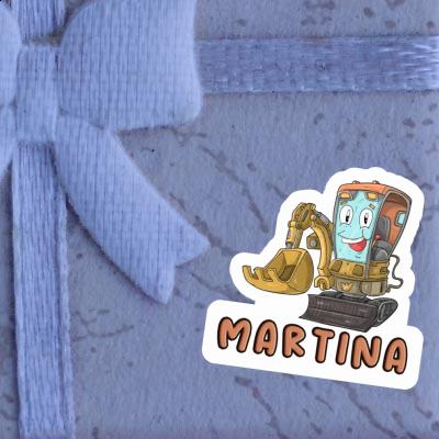 Sticker Martina Excavator Notebook Image