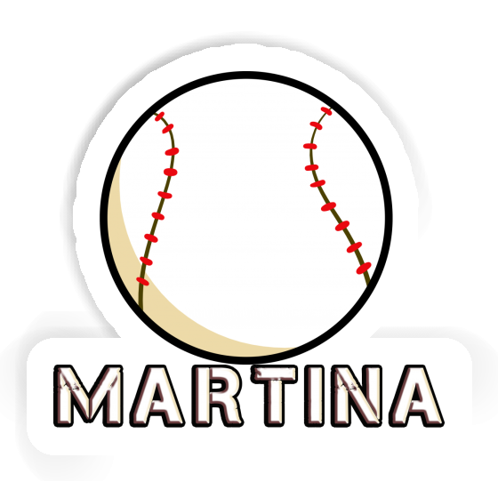 Sticker Baseball Ball Martina Gift package Image