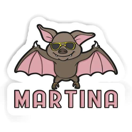 Martina Sticker Bat Notebook Image