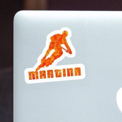 Sticker Martina Biker Laptop Image