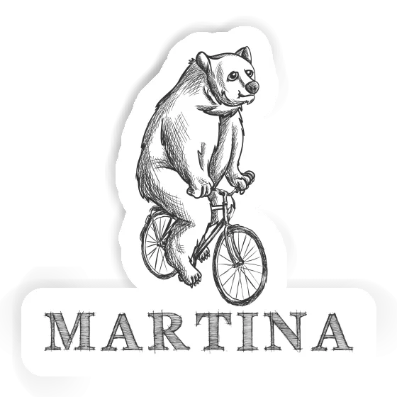 Velofahrer Sticker Martina Notebook Image