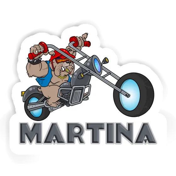 Sticker Biker Martina Notebook Image