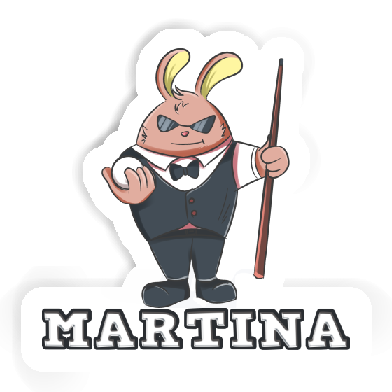 Martina Sticker Billardspieler Image