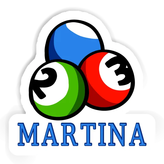 Sticker Martina Billiard Ball Gift package Image