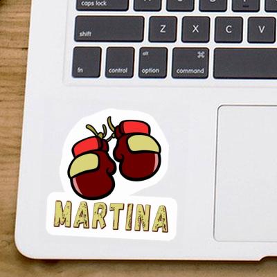 Martina Sticker Boxing Glove Laptop Image