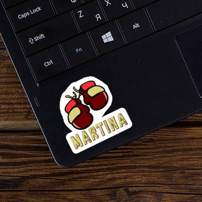 Martina Sticker Boxing Glove Laptop Image