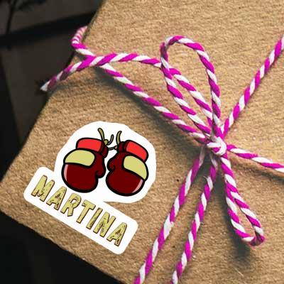 Martina Sticker Boxing Glove Laptop Image