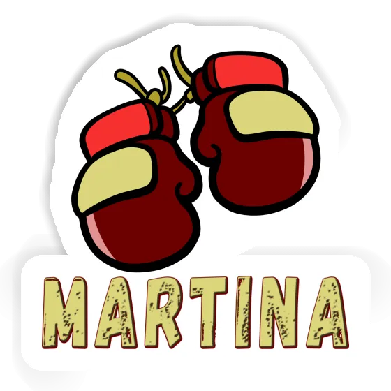 Martina Sticker Boxing Glove Laptop Image