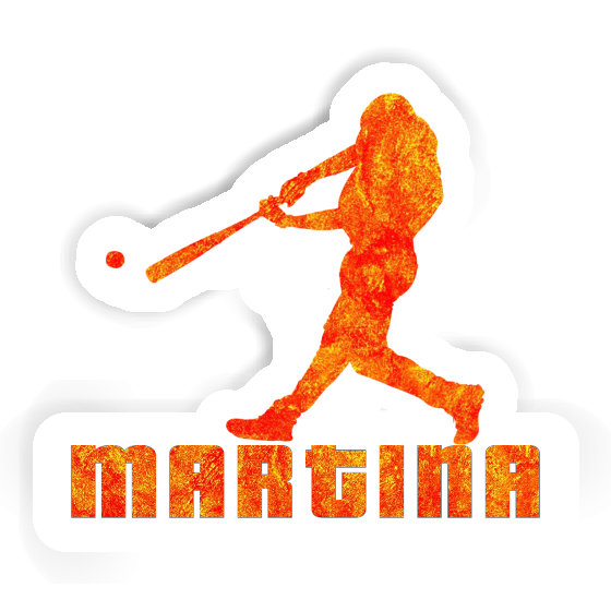 Sticker Martina Baseball Player Image