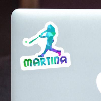 Sticker Baseball Player Martina Gift package Image