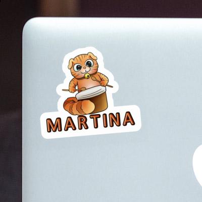 Martina Sticker Trommler-Katze Image