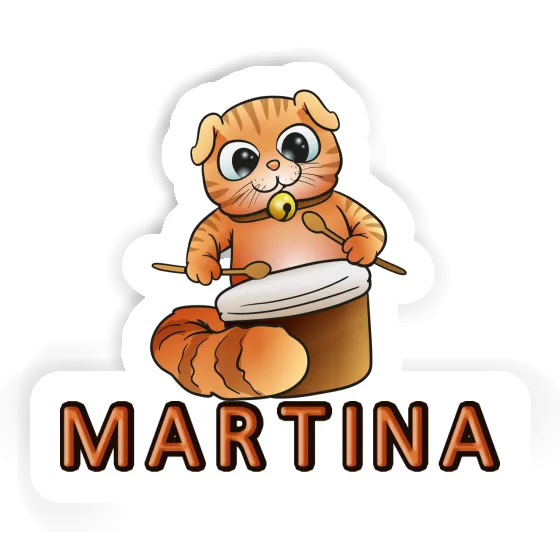 Martina Sticker Trommler-Katze Gift package Image