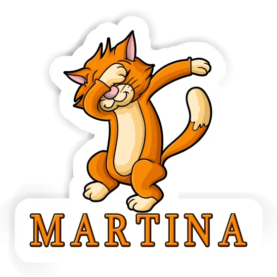 Sticker Martina Dabbing Cat Gift package Image