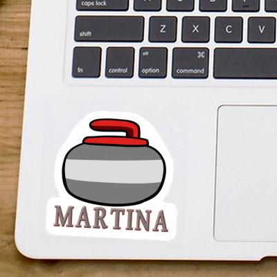 Martina Sticker Curling Stone Notebook Image