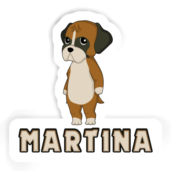 German Boxer Sticker Martina Notebook Image