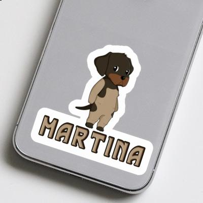 Sticker Martina German Wirehaired Pointer Gift package Image