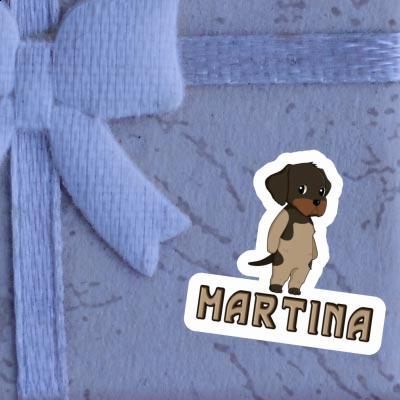 Sticker Martina German Wirehaired Pointer Notebook Image