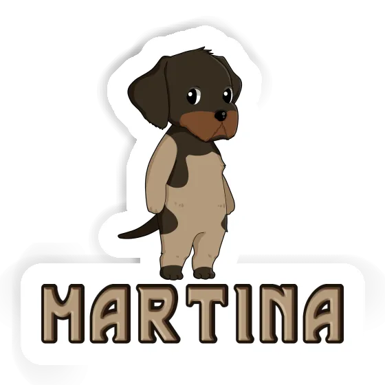 Sticker Martina German Wirehaired Pointer Image