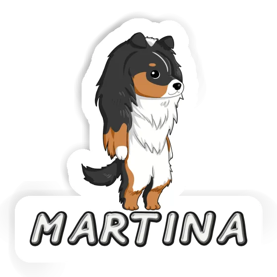 Shetland Sheepdog Sticker Martina Laptop Image