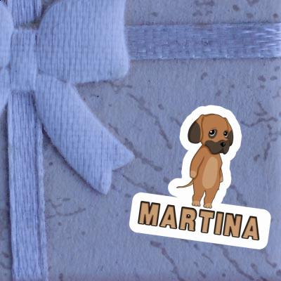 Sticker Martina German Mastiff Notebook Image