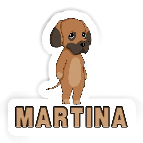 Autocollant Martina Dogue allemand Gift package Image