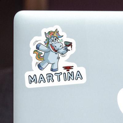 Sticker Wine Unicorn Martina Image