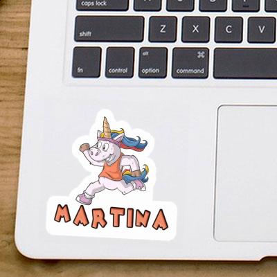 Sticker Martina Runner Notebook Image