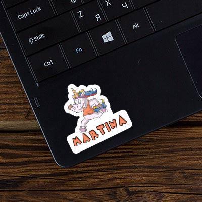 Sticker Martina Runner Laptop Image