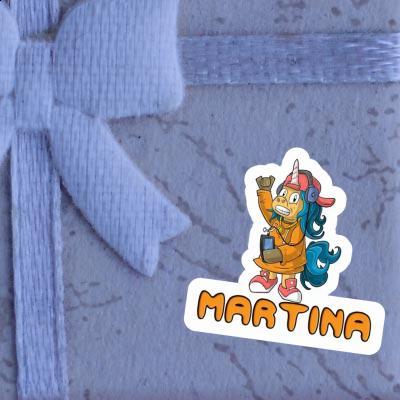 Autocollant Licorne hip-hop Martina Image