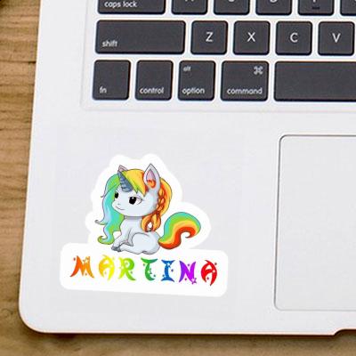 Einhorn Aufkleber Martina Laptop Image