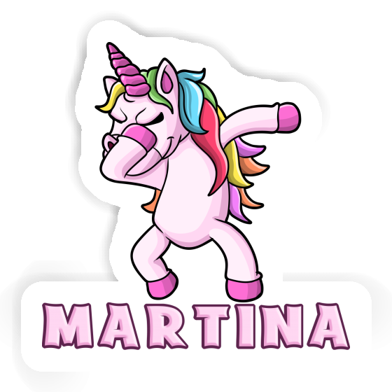 Dabbing Unicorn Sticker Martina Laptop Image