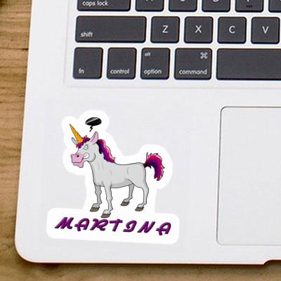 Aufkleber Einhorn Martina Laptop Image