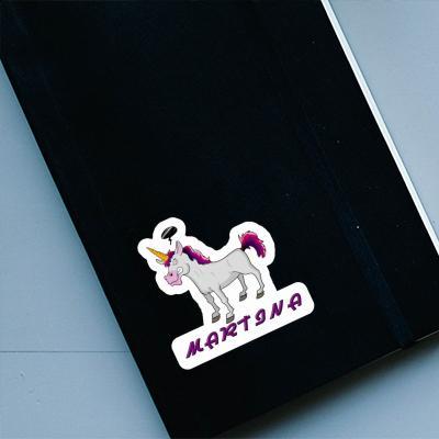 Aufkleber Einhorn Martina Notebook Image