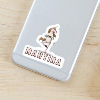 Sticker Yoga Unicorn Martina Notebook Image