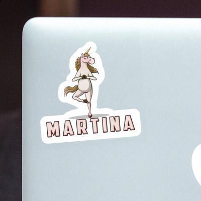 Sticker Yoga Unicorn Martina Image