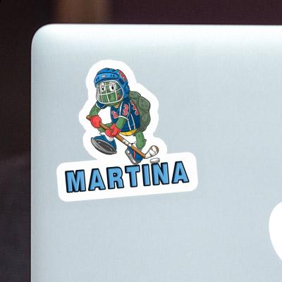 Hockey Player Sticker Martina Image