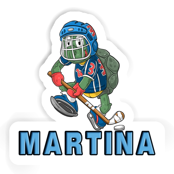 Hockey Player Sticker Martina Laptop Image