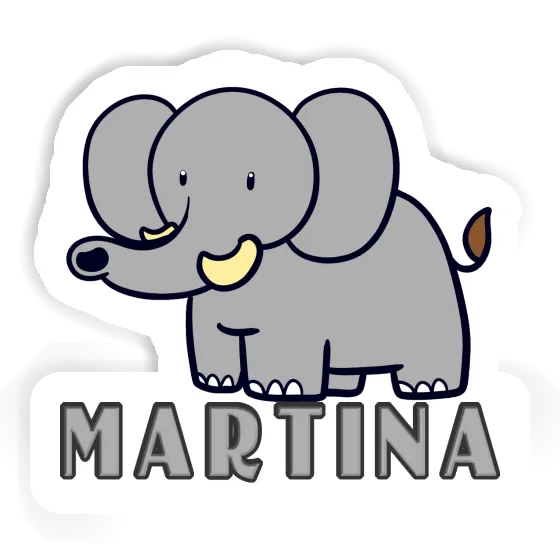 Sticker Martina Elephant Laptop Image