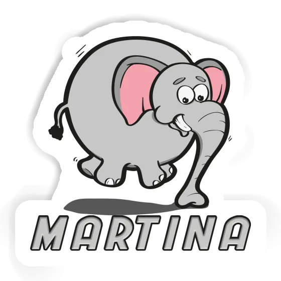 Martina Autocollant Éléphant Laptop Image