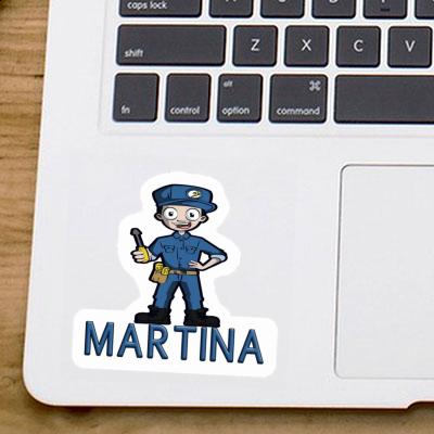 Martina Sticker Electrician Notebook Image