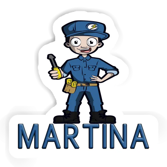 Martina Sticker Electrician Laptop Image