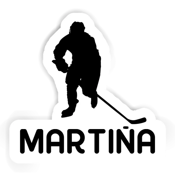 Sticker Martina Eishockeyspieler Notebook Image