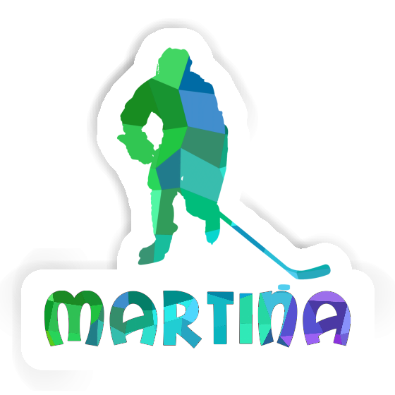 Martina Autocollant Joueur de hockey Gift package Image