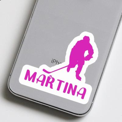 Joueuse de hockey Autocollant Martina Image