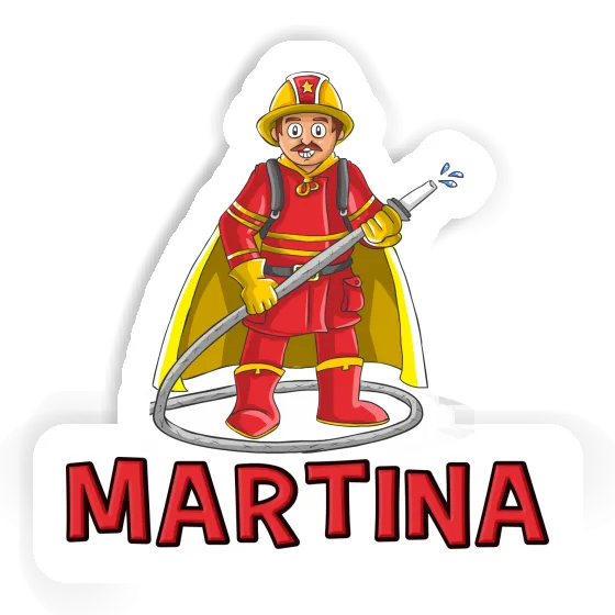 Firefighter Sticker Martina Laptop Image