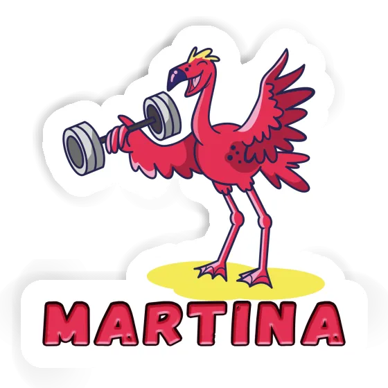 Sticker Martina Weight Lifter Notebook Image