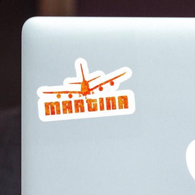 Martina Sticker Airplane Laptop Image