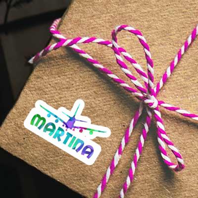 Aufkleber Martina Flugzeug Gift package Image